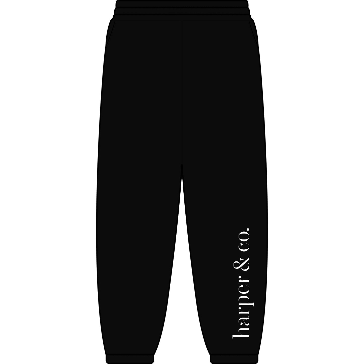Harper & Co. Logo Sweatpants — Cozy Neutral Joggers