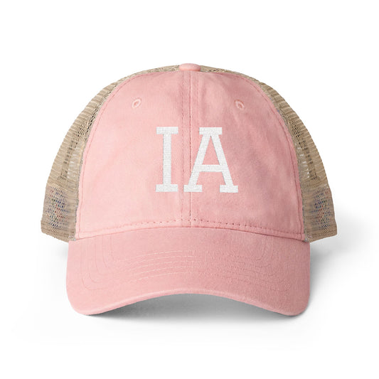 IA Iowa Washed Mesh-Back Cap