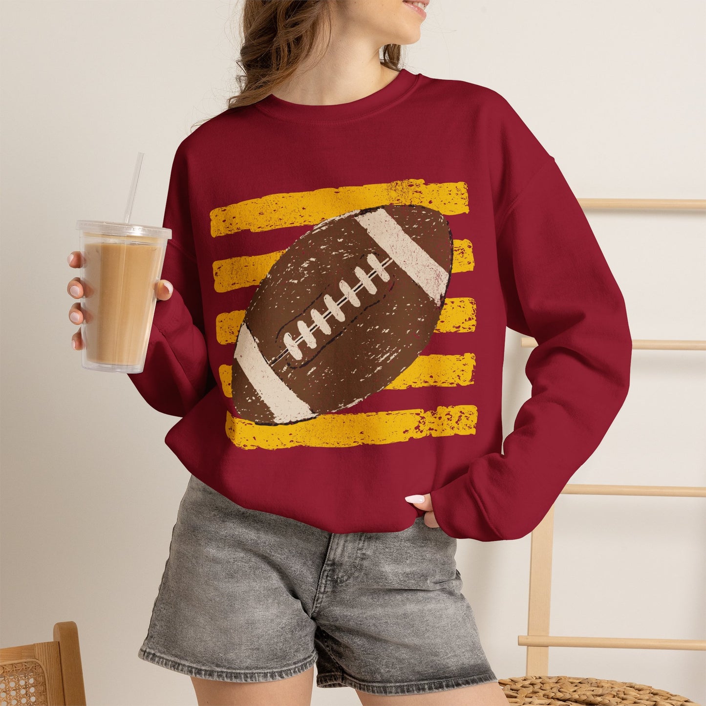 Vintage Football Gildan Crewneck Sweatshirt