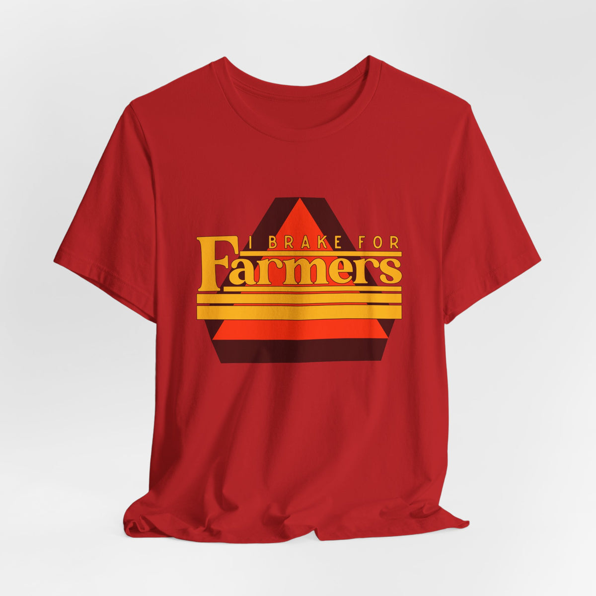 I Brake For Farmers Unisex Jersey Short Sleeve Tee