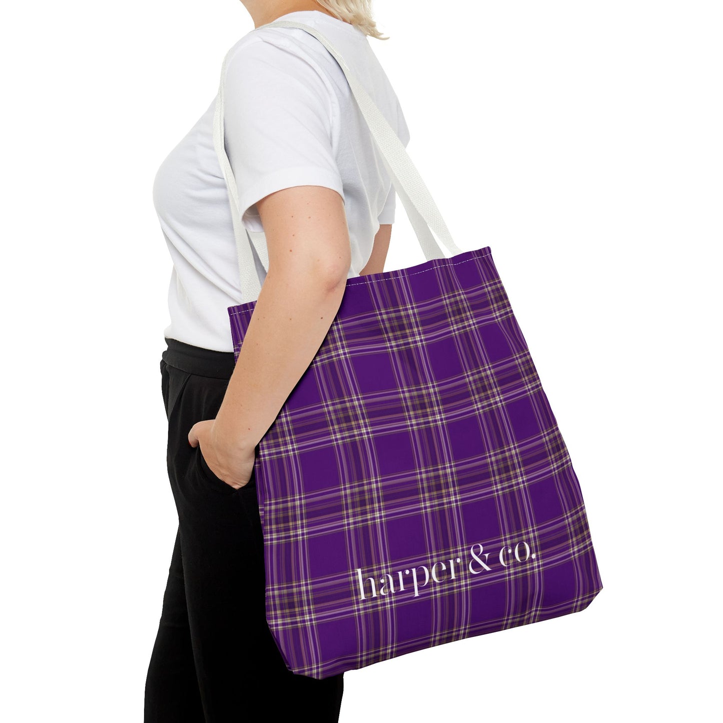 Chic Plaid Tote Bag for Everyday Use, Eco-Friendly, Perfect for Shopping, Gifts, or Travel