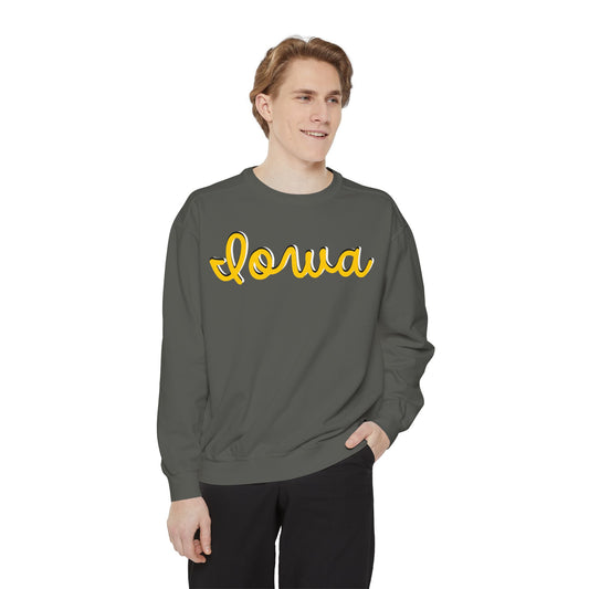 Iowa Unisex Garment-Dyed Sweatshirt