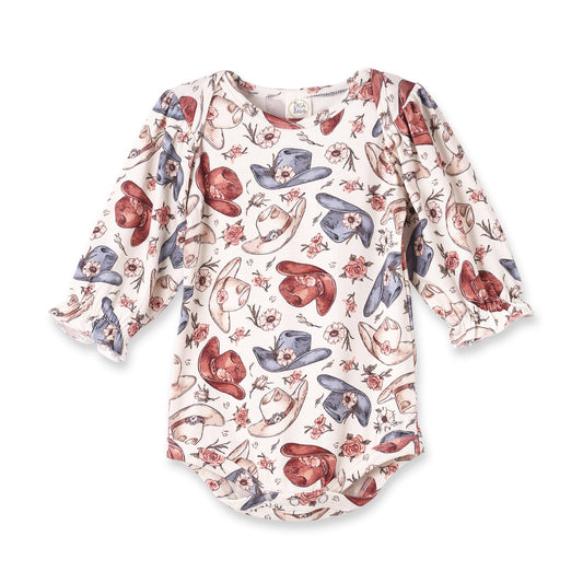 Wildflower Rodeo Cowgirl Bodysuit - Bamboo Baby One-Piece