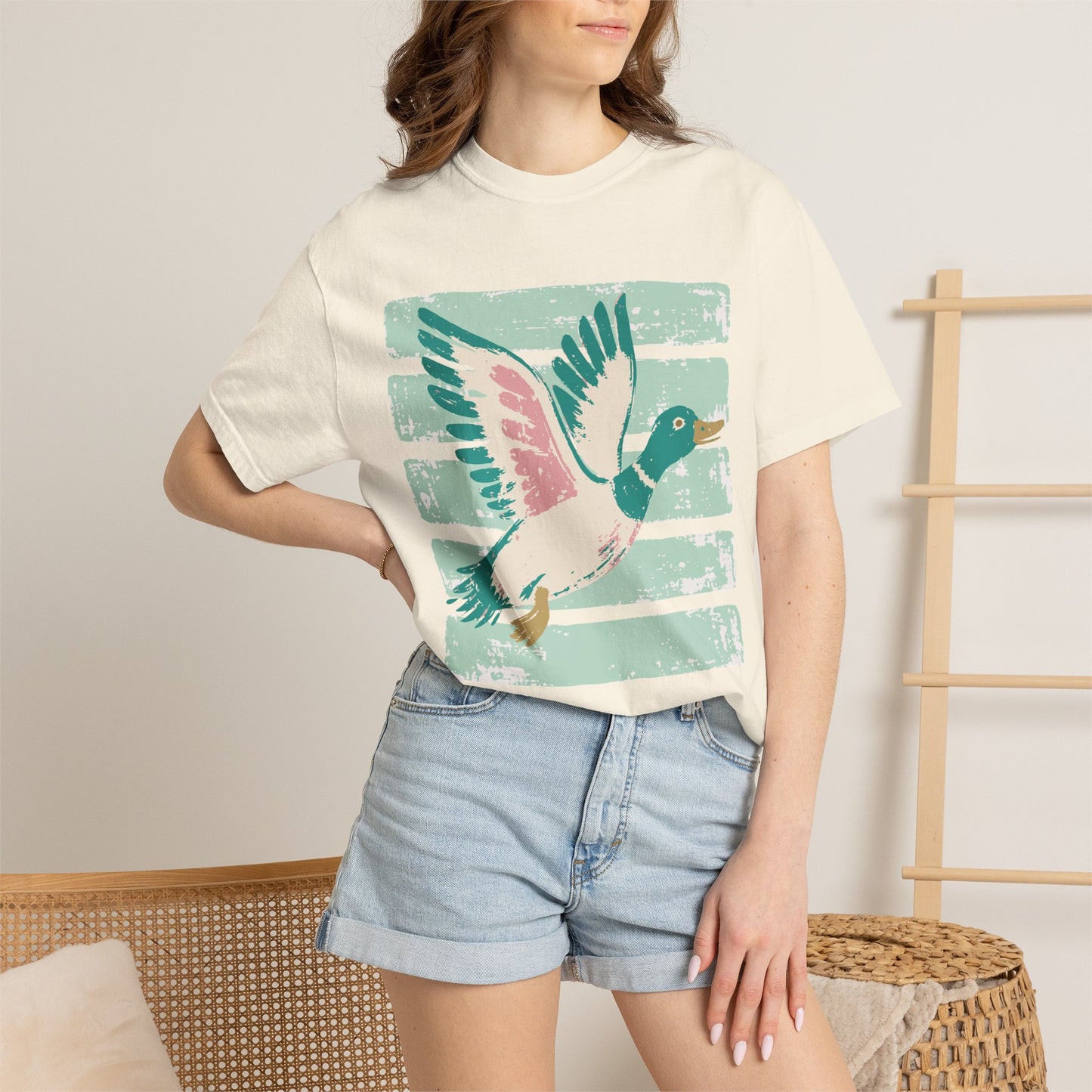 Mallard Fly Retro Graphic T-Shirt