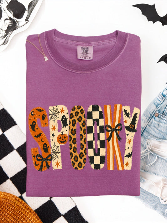 Retro Spooky Halloween Comfort Colors Graphic Tee