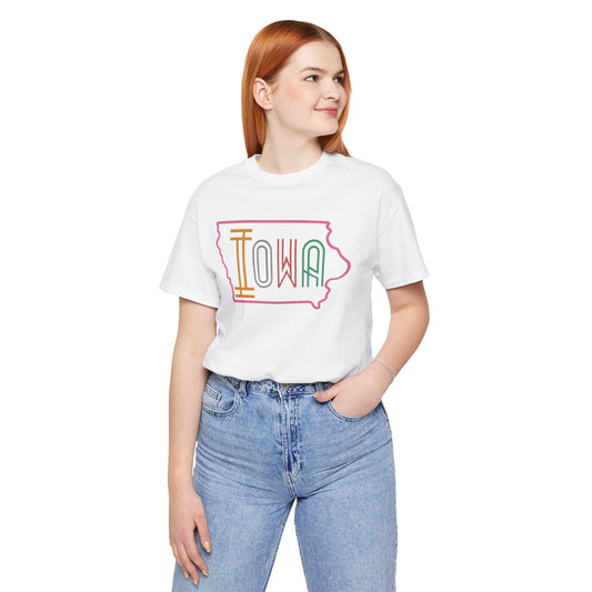 Iowa Pink Unisex Jersey Short Sleeve Tee