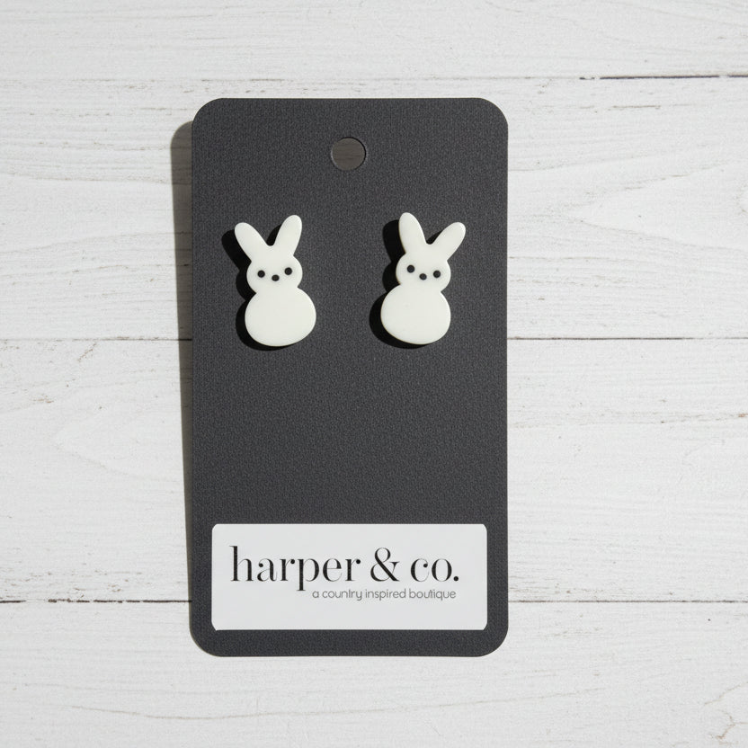 Bunny Acrylic Stud Earrings