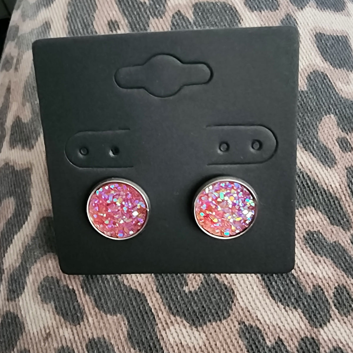 Handmade Sparkly Stud Earrings