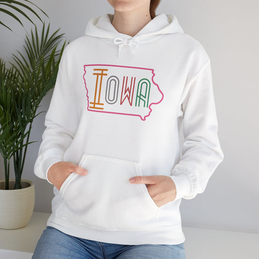 Iowa Pink Unisex Heavy Blend™ Hooded Sweatshirt