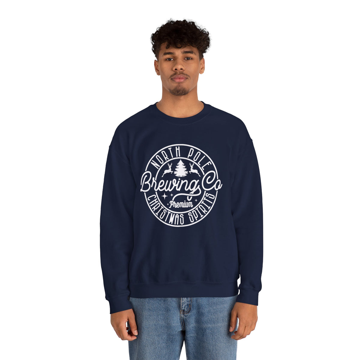 North Pole Brewing Co. Crewneck Sweatshirt – Christmas Spirits Holiday Sweatshirt