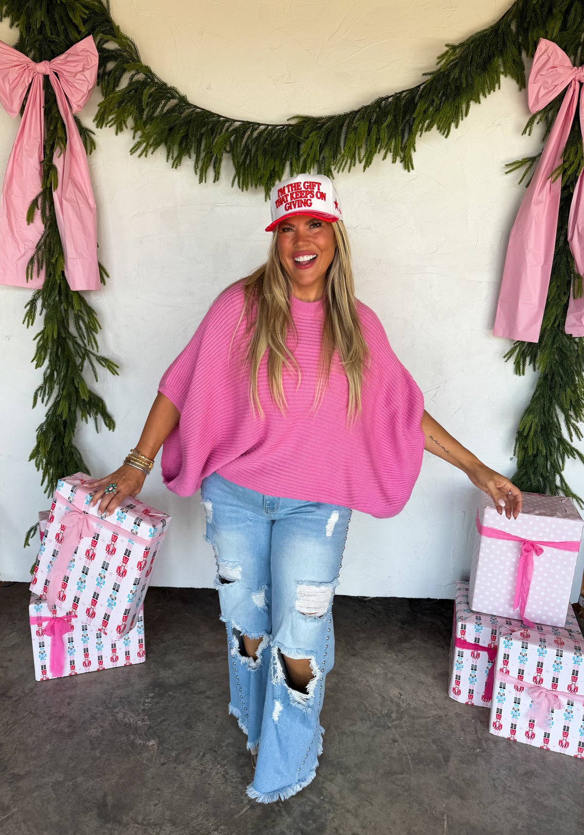 BLAKELEY Holiday Trucker Hat - Gift That Keeps On Giving