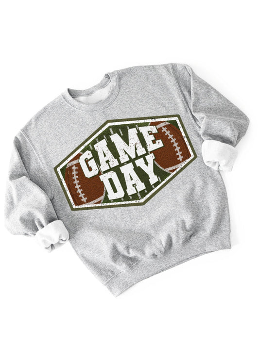 Retro Football Game Graphic Crewneck Sweatshirt