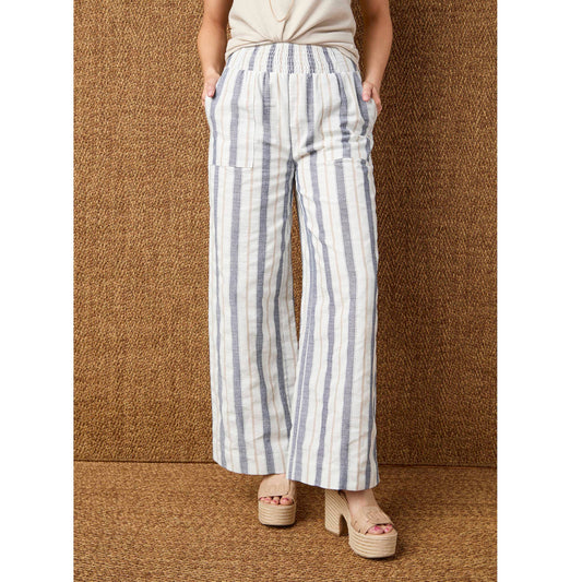 Vinca Wide Leg Striped Pant