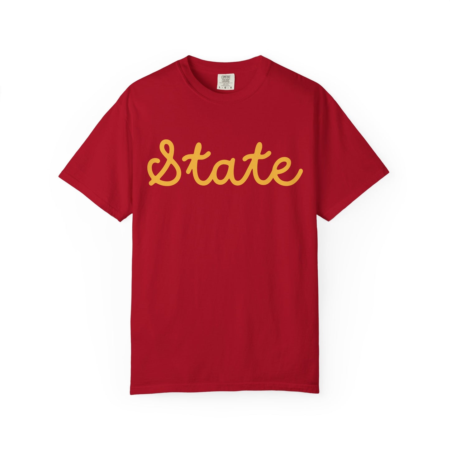 State Script Tee — Minimalist Retro Script T-Shirt
