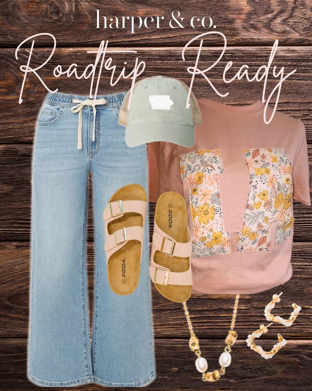 IA Handmade Paper Flowers Print Tee