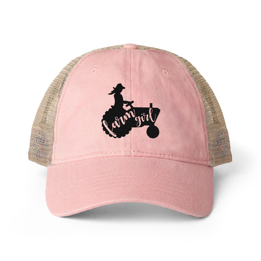 Farm Girl Women's Washed Mesh-Back Cap