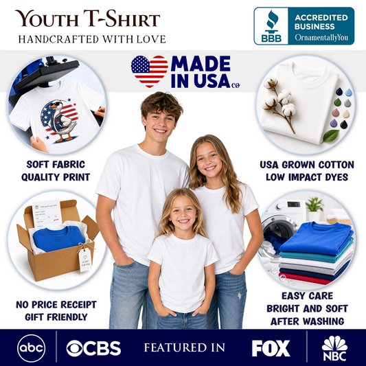 Off To Cause A Kerfuffle Kids T-Shirt, Funny Animal Youth Tee