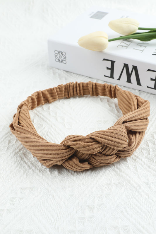 Braided Knit Wide Headband