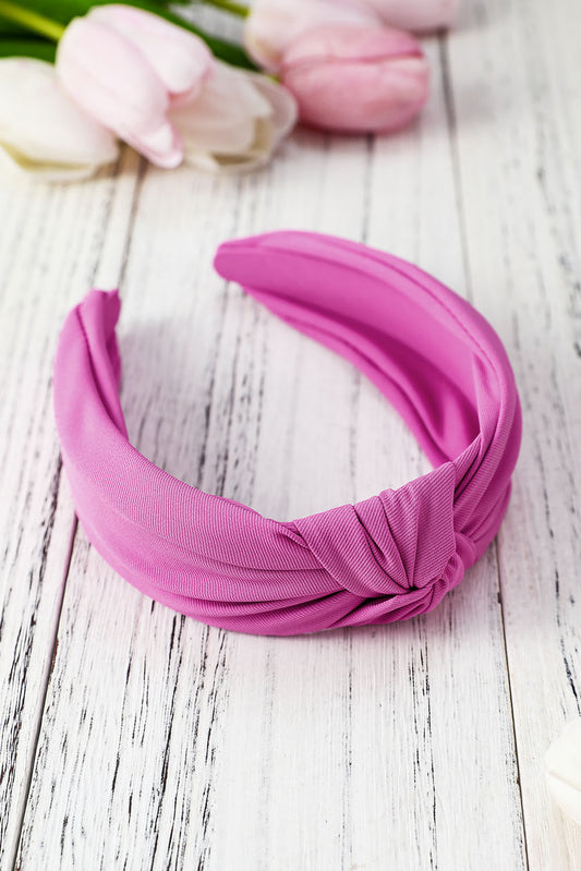Rose Simple Wide Edge Knot Headband