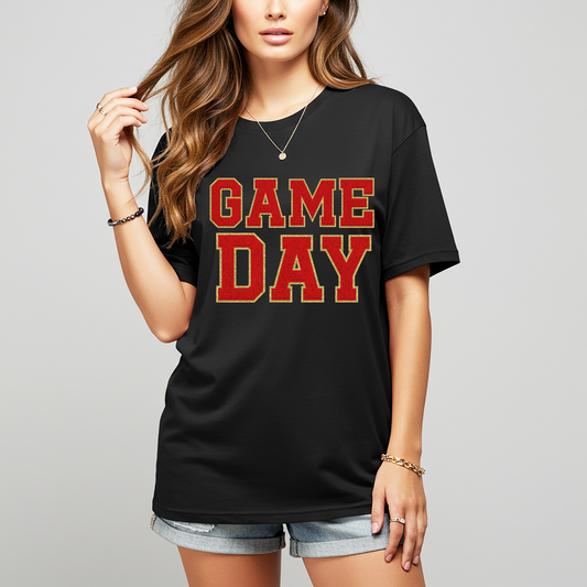 Game Day Black Graphic Tee in Multiple Colors