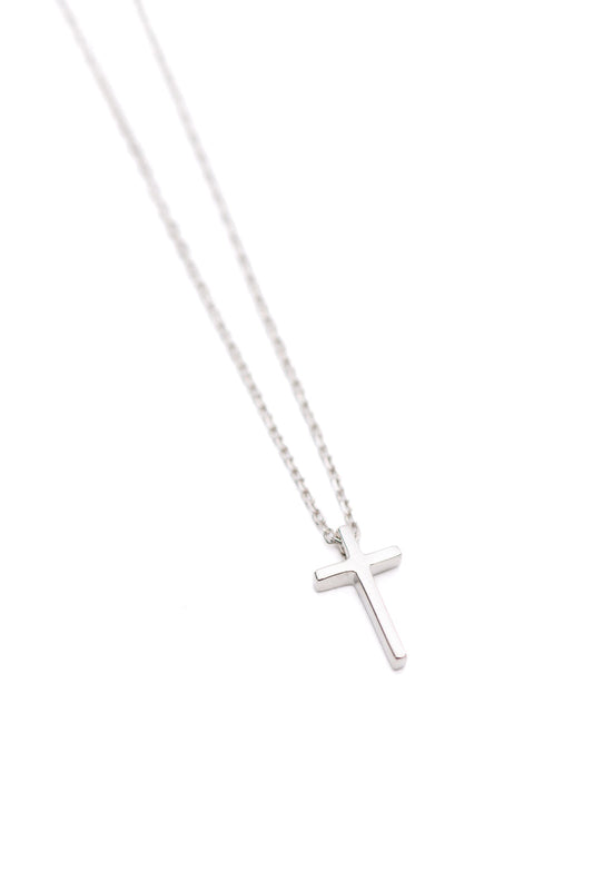 Dainty Sterling Silver Cross Necklace