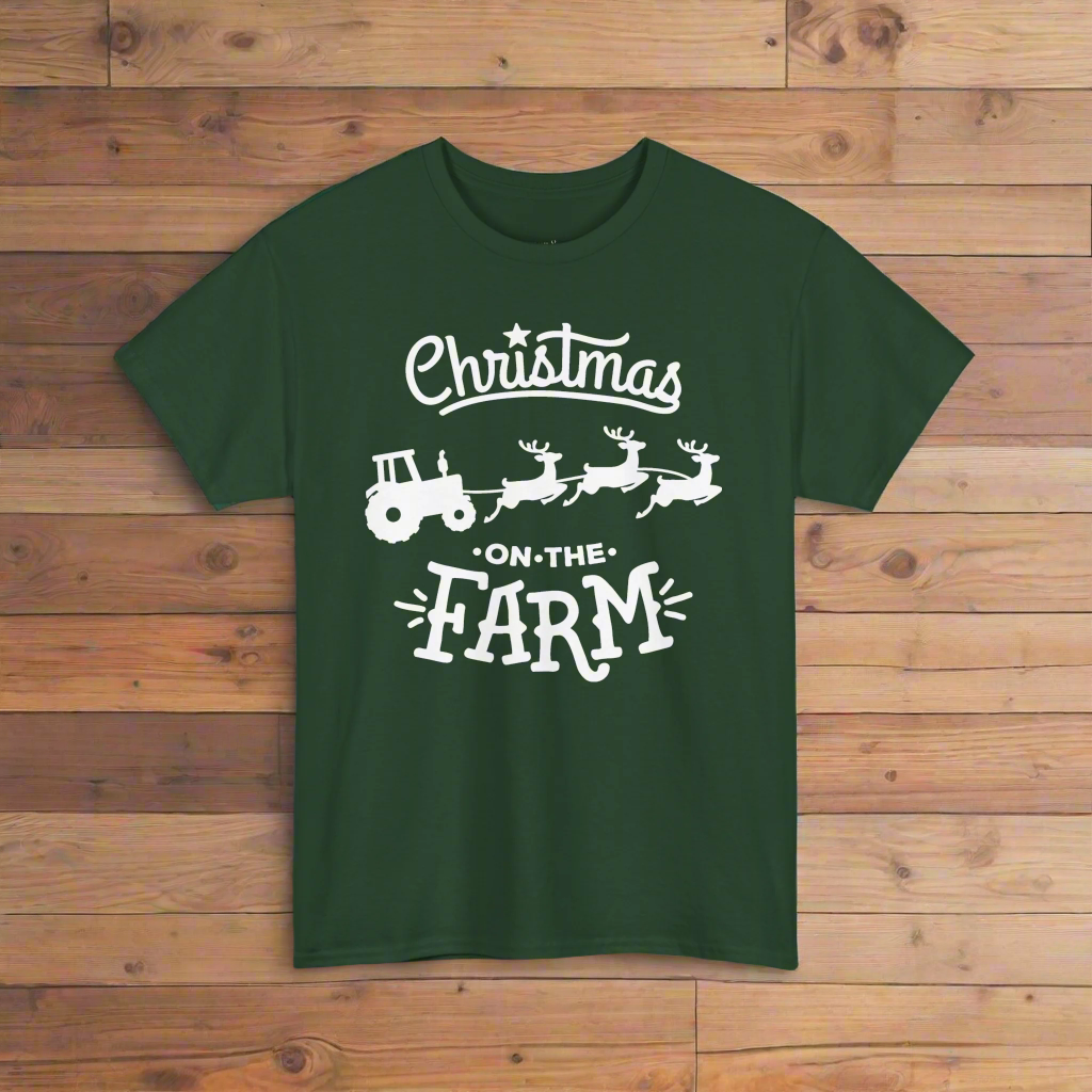 Christmas On the Farm Graphic T- Shirt