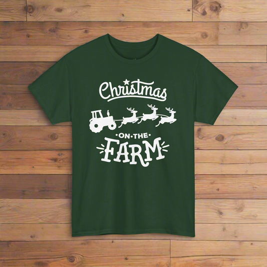 Christmas On the Farm Graphic T- Shirt
