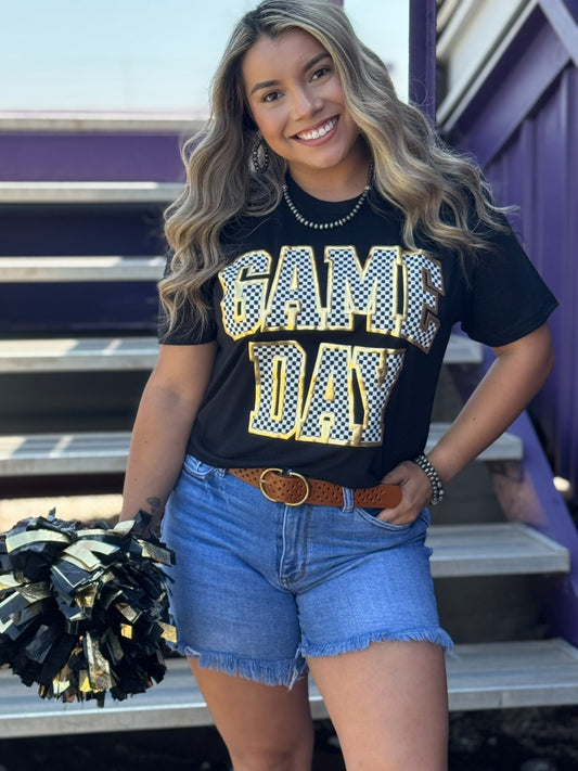 Sync Logic - Checkered Game Day Custom Tee