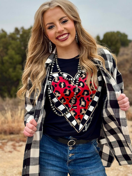 Be Kind Leopard Heart Sweatshirt