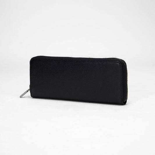 Loyal West RANCH ROAD JEWELERY CASE IN CALF LEATHER - BLACK