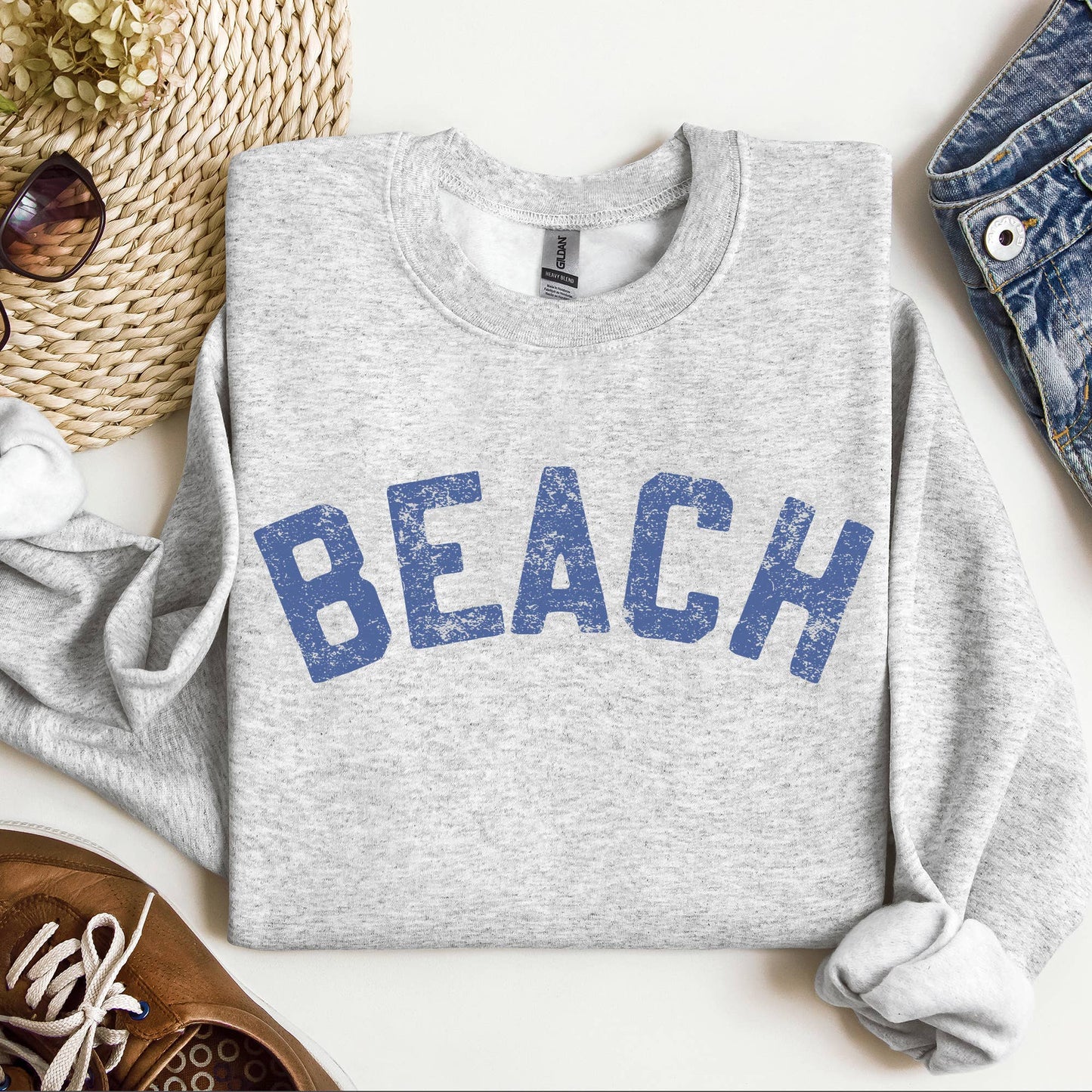 Beach Bum Crewneck Sweatshirt β Relaxed Summer Pullover for Coastal Vibes