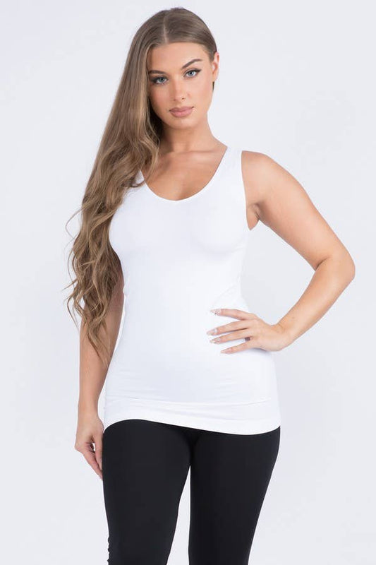 Reversible V or U Neckline Seamless Full Size Tank