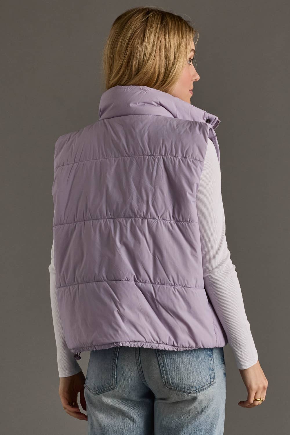 Lavender Puffer Vest