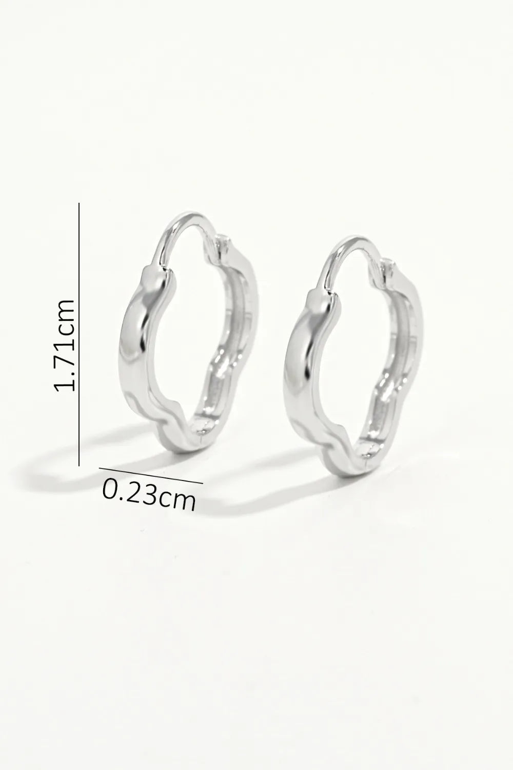 Josh 925 Sterling Silver Huggie Earrings