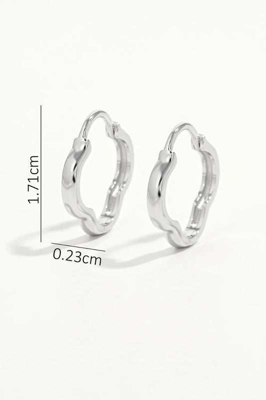 Josh 925 Sterling Silver Huggie Earrings