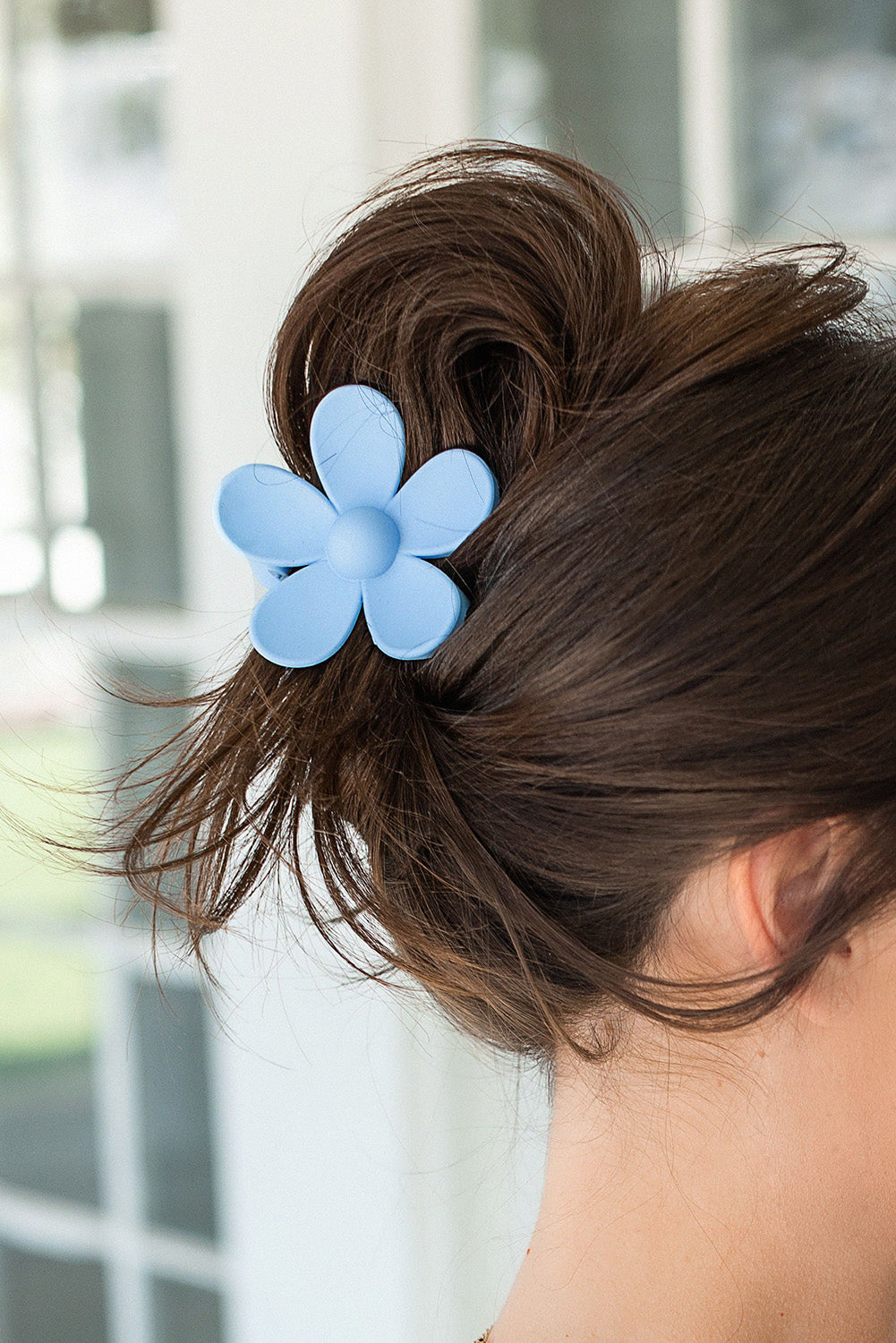 Flower Hair Claw Clip - Bright Colors