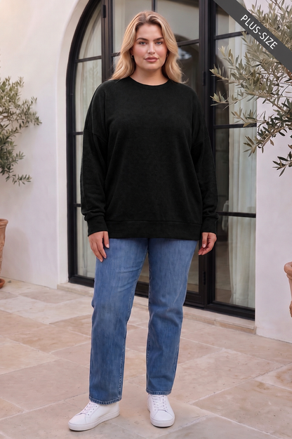 PLUS SIZE Crewneck