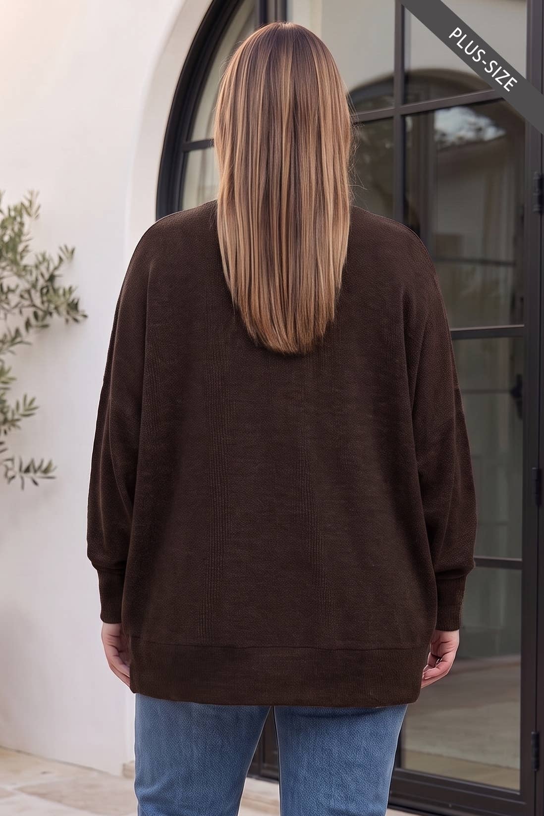 PLUS SIZE Crewneck