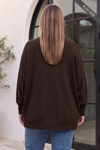 PLUS SIZE Crewneck