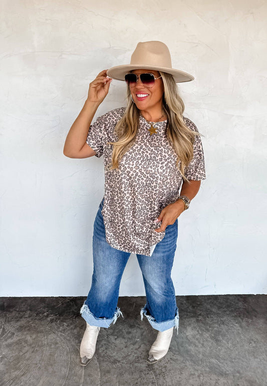 JOEY WASHED COTTON BOYFRIEND TEE