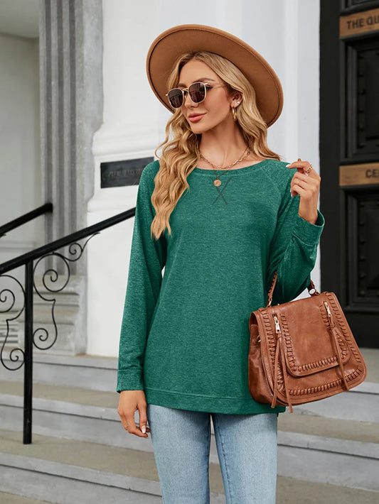 Marisol Round Neck Long Sleeve T-Shirt