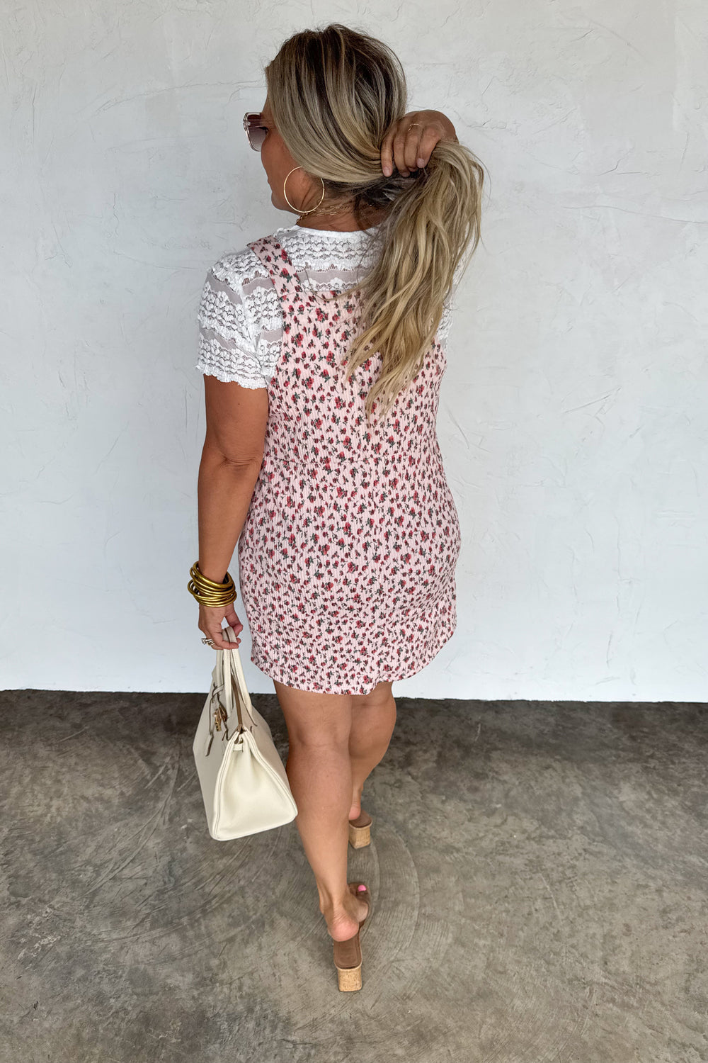 Lilly Floral Skirt Overall Dress