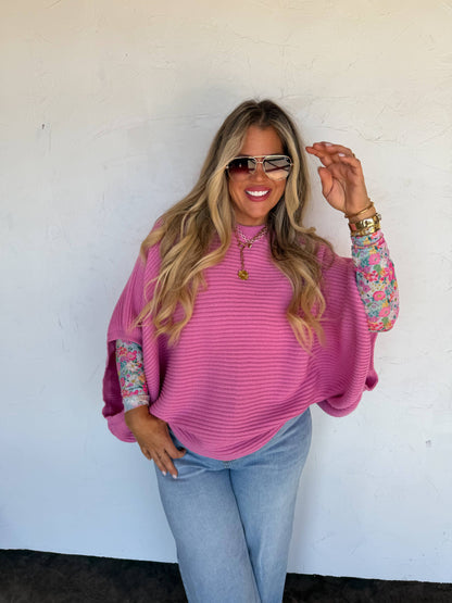 BLAKELEY Pastel Meg Pullover Poncho
