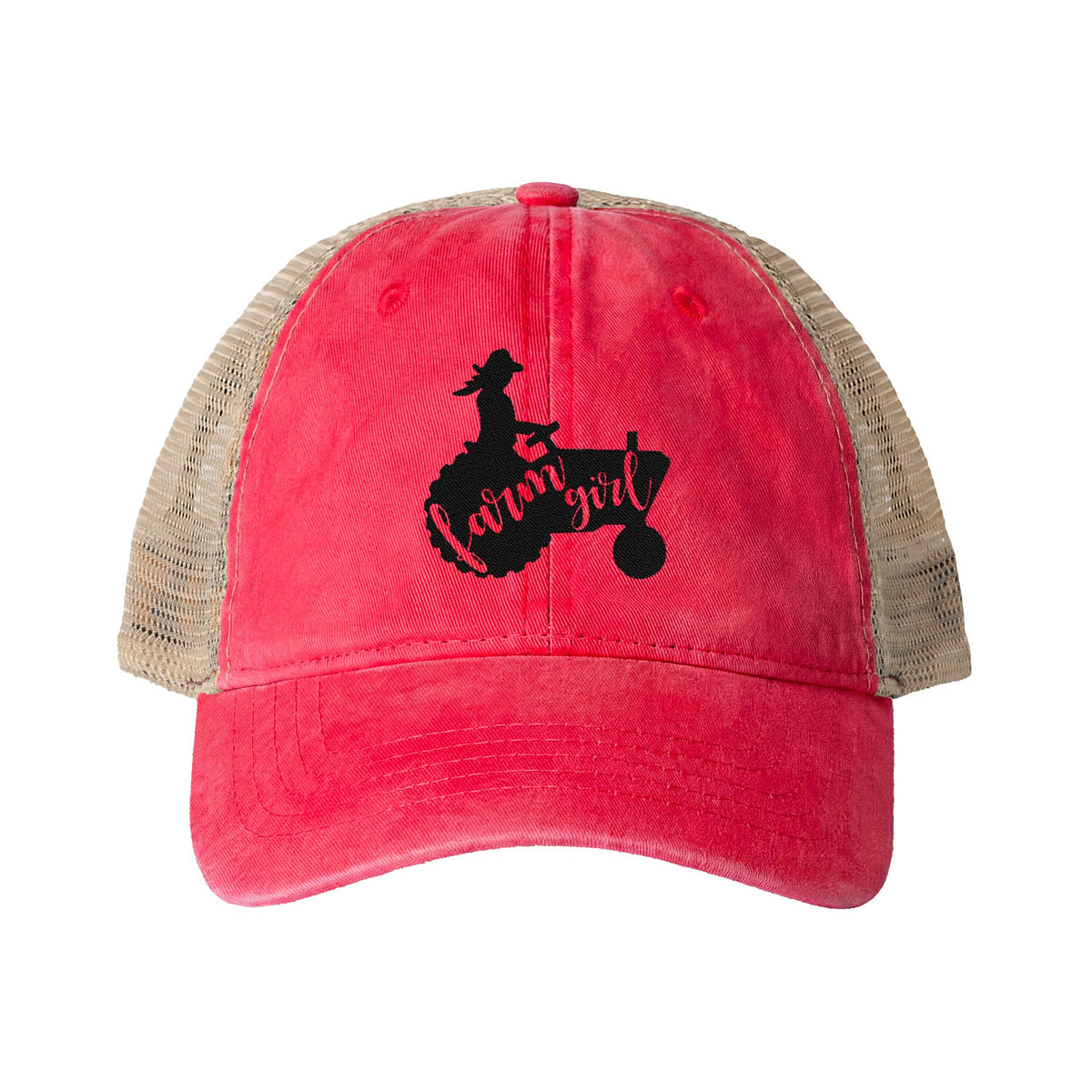 Farm Girl Women's Washed Mesh-Back Cap
