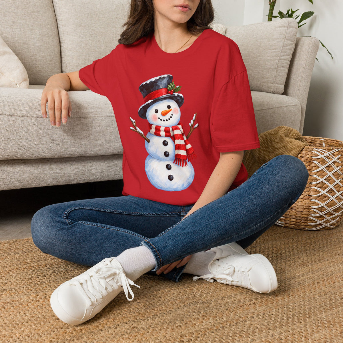 Festive Snowman Christmas T-Shirt