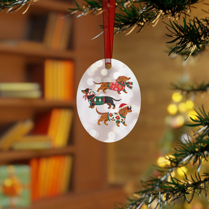 Silver Bells Christmas Metal Ornament