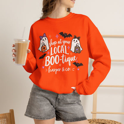 Halloween Ghosts Crewneck Sweatshirt — Cute Trick-or-Treat Boo-tiful Design
