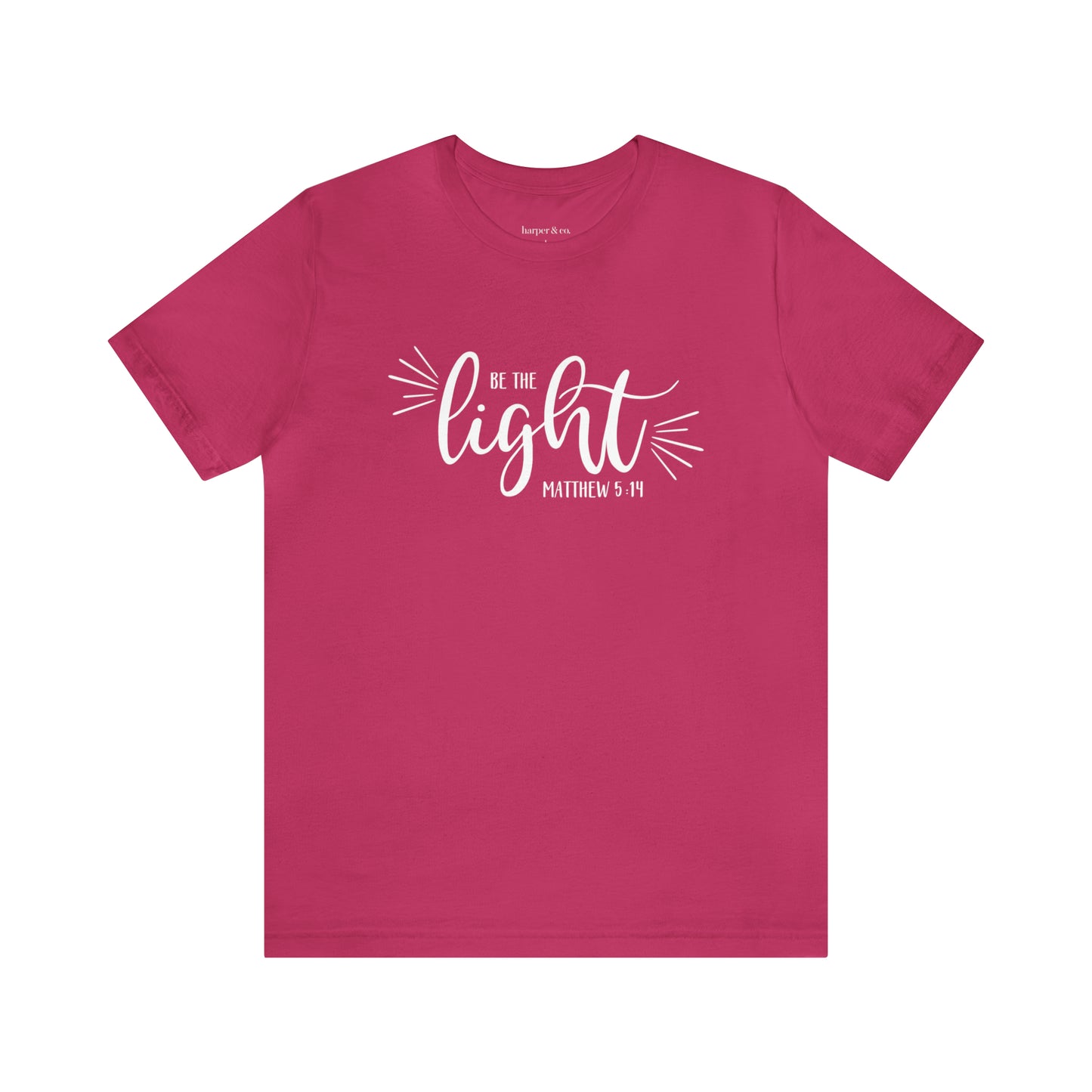 Be the Light Unisex Jersey Short Sleeve Tee