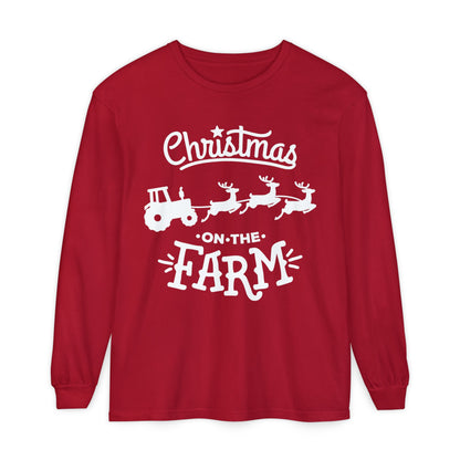 Christmas on the Farm Unisex Ultra Cotton Long Sleeve Tee