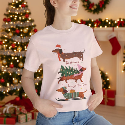 Dachshund Through the Snow T-Shirt